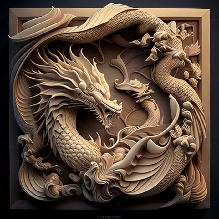 3D model Frieze FROM Dragon Pearl (STL)